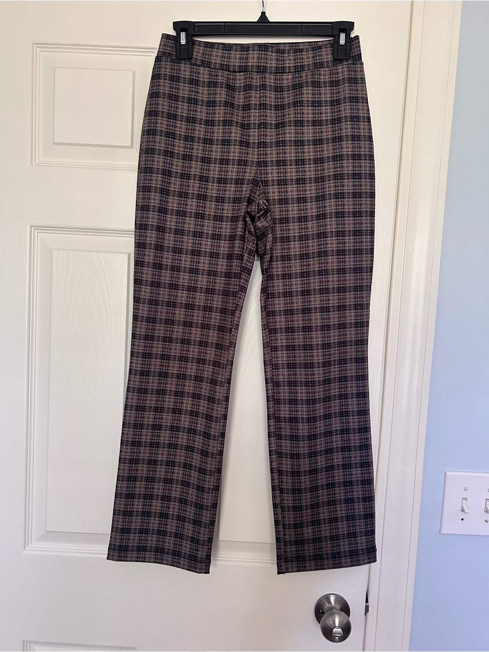 Sanctuary Women’s Plaid Straight-Leg Dress Pants